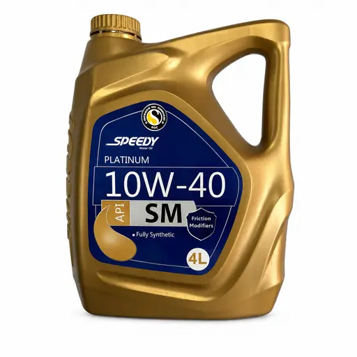 روغن موتور اسپیدی پلاتینیوم 10W40 SM تمام سنتتیک چهار لیتری